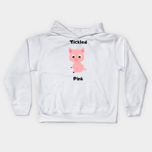 Tickled Pink Pig Design Kids Hoodie